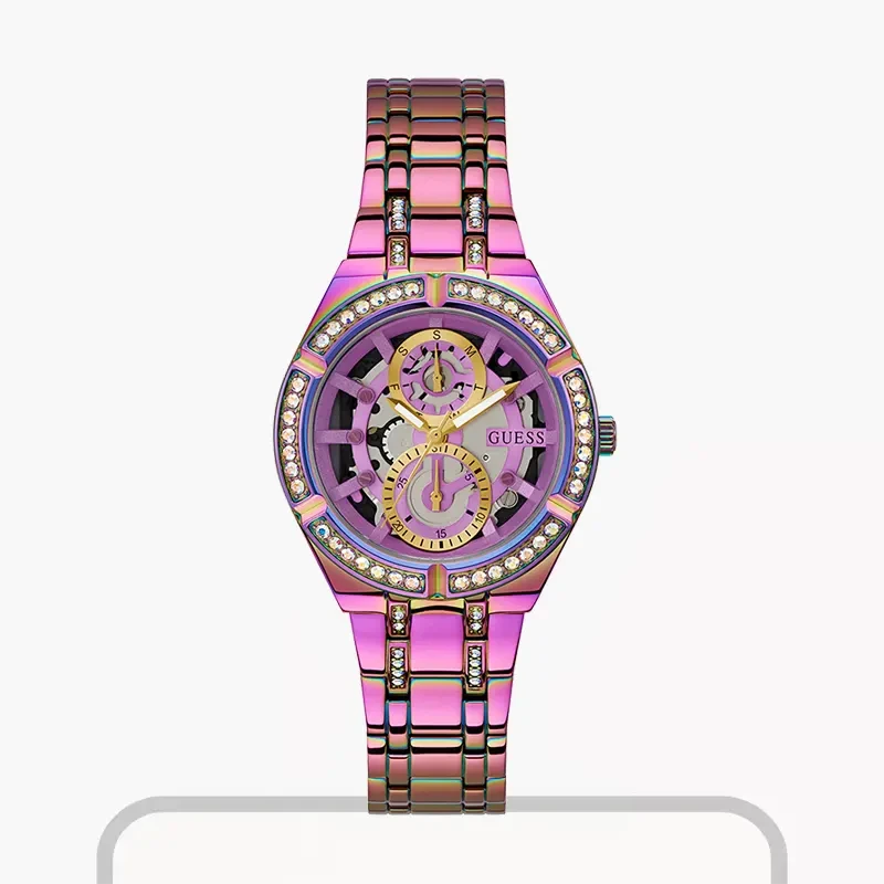 GUESS Ladies Iridescent Multi-function Watch- GW0604L4